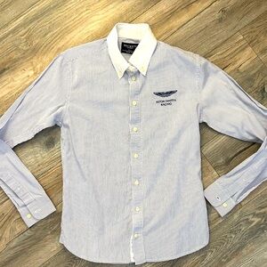 Hackett London Aston Martin racing button down collared shirt boys size 11 12